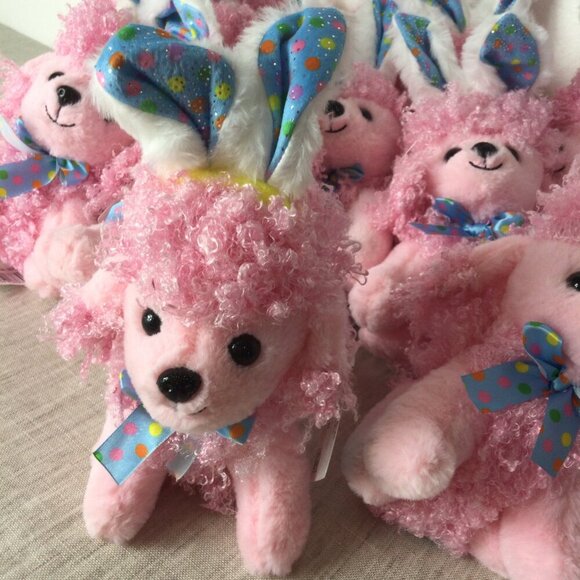 Lot of 14 Way to Celebrate Easter Small Puppy with Bunny Ears Stuffed Plush Toy - Picture 11 of 11